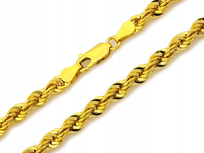 Zlatý 585 řetízek dvojitý, silná kordová vazba, efektní vzor jako dárek