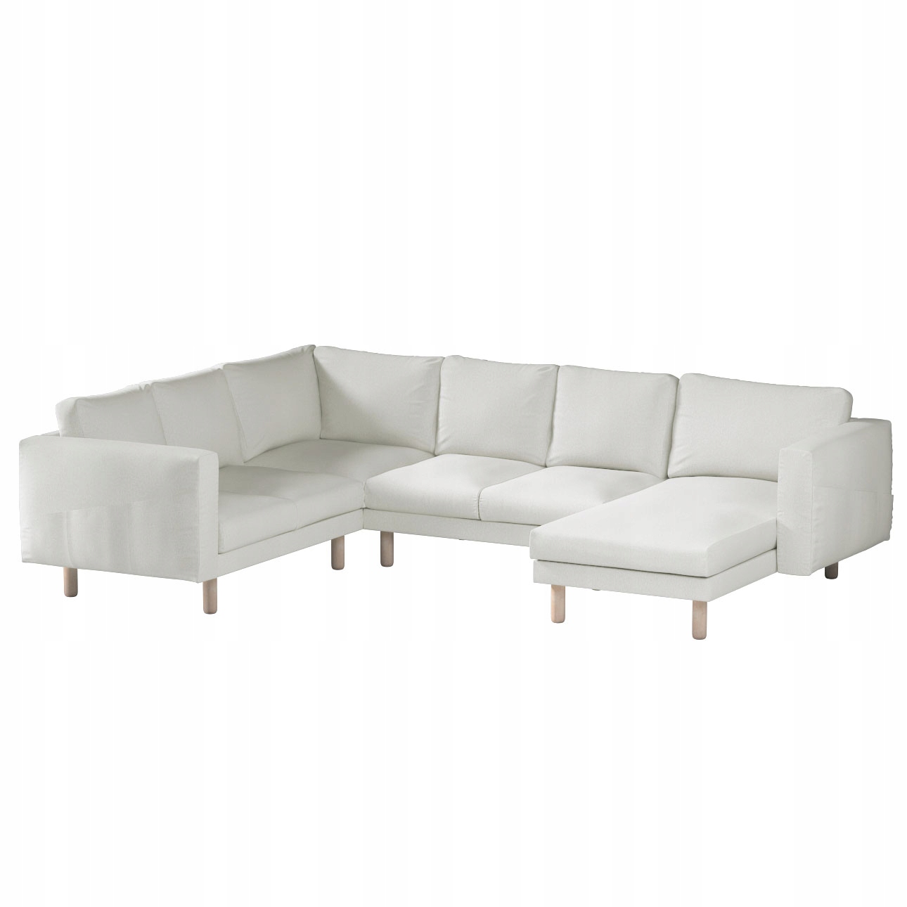 Dekoria potah na pohovku Norsborg pro 5 osob Ikea, bílý