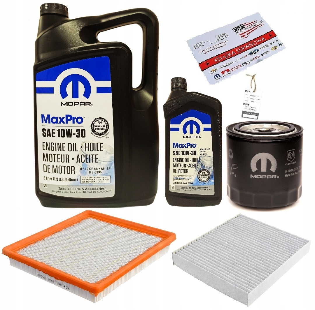 MOPAR 10W30 + FILTRY TOWN COUNTRY 4,0 2008R