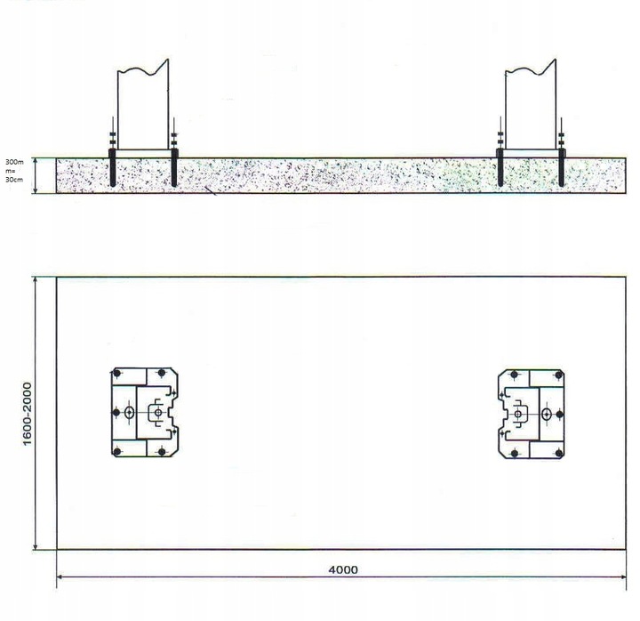 PODNOŚNIK DWUKOLUMNOWY WARSZTATOWY 4T TM-GROUP Waga produktu z opakowaniem jednostkowym 580 kg