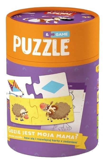 DODO PUZZLE DWUSTRONNE GDZIE JEST MOJA MAMA 2x10 Marka Dodo
