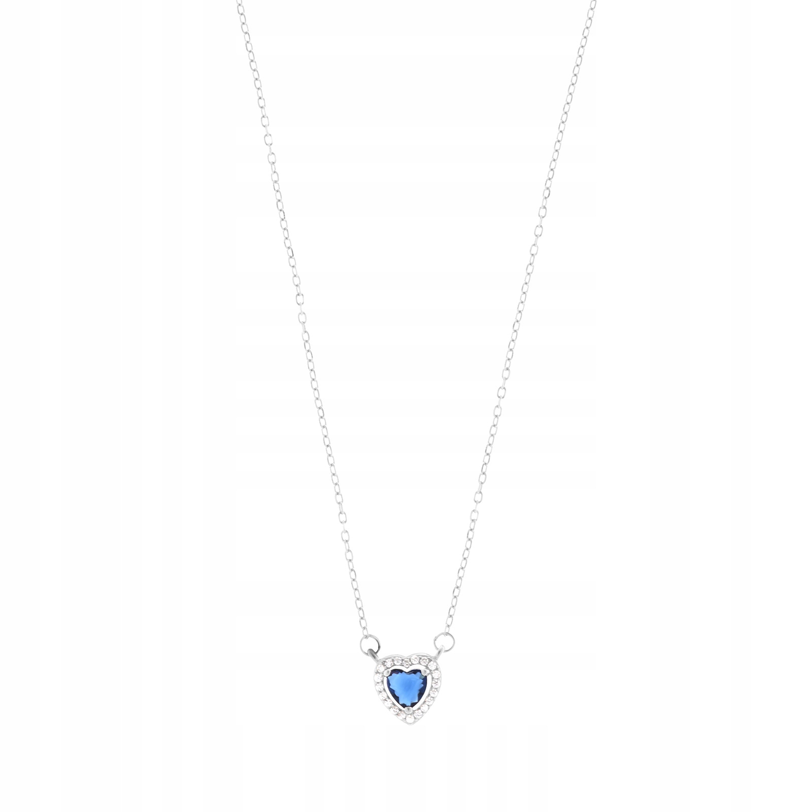 Stříbrný náhrdelník 925 Granátové srdce Promise