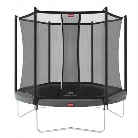 TRAMPOLINA PROFESJONALNA DO OGRODU SIATKA COMFORT 270 CM Favorit Gray BERG