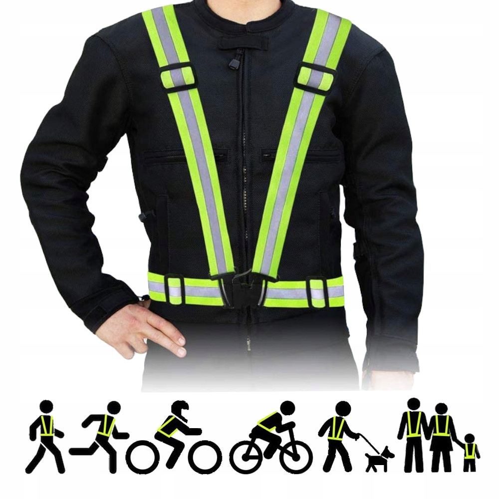 SZELKI ODBLASKOWE KAMIZELKA NA MOTOR DROGOWA Producent inny