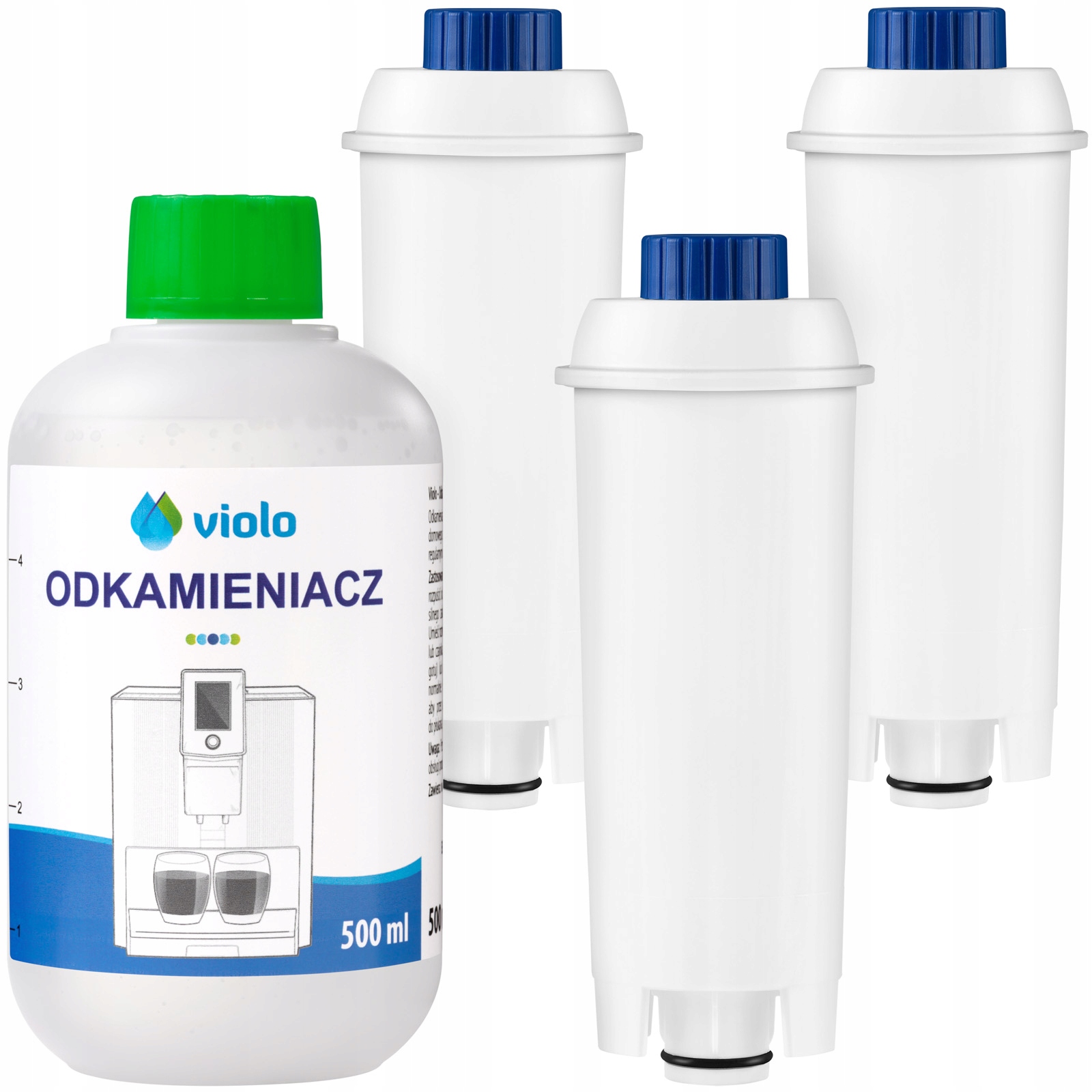 

500 ml Odkamieniacz Expresu Delonghi 3 Filtr