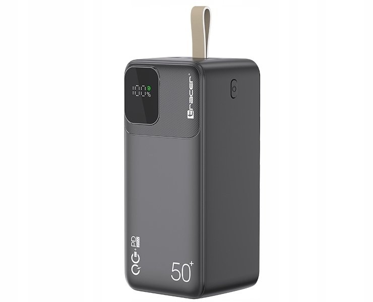 Powerbank Tracer Prime-V5 50000mAh QC22.5W+PD20W TRABAT47825 Czarny Pojemny
