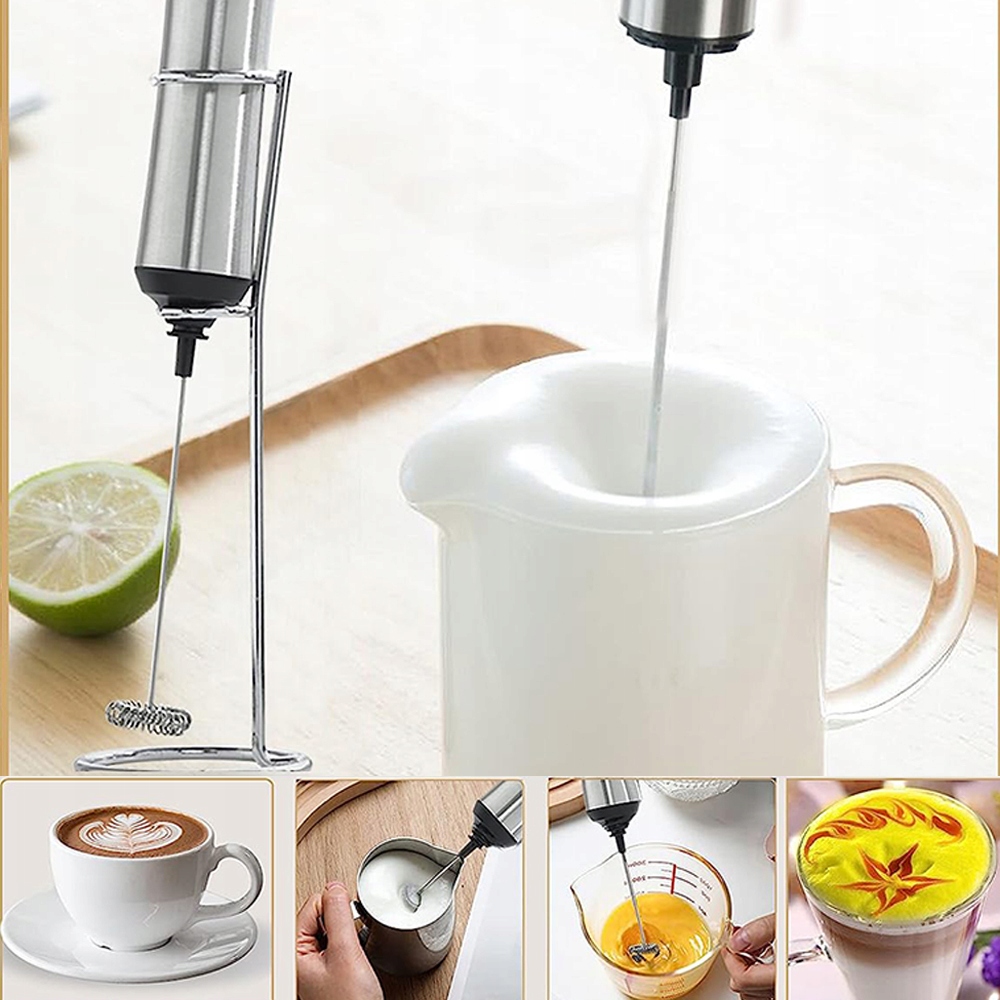 SPIENIACZ DO MLEKA ELEKTRYCZNY 500MAH 6W USB-C MASZYNA DO SPIENIANIA MLEKA Zasilanie sieciowo-bateryjne
