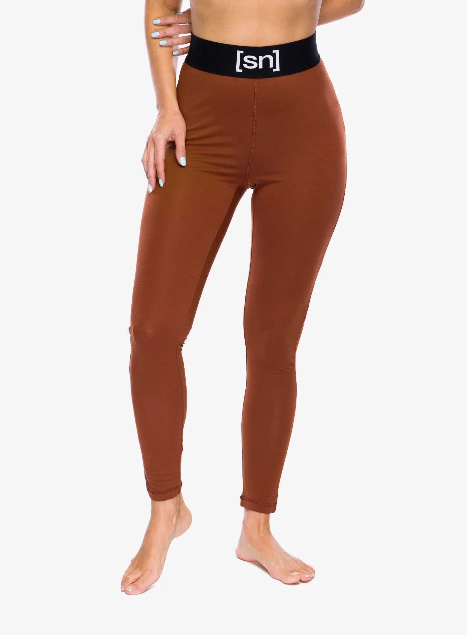 Dámské termoaktivní legíny Super.natural Tundra175 Tight horn brown XL