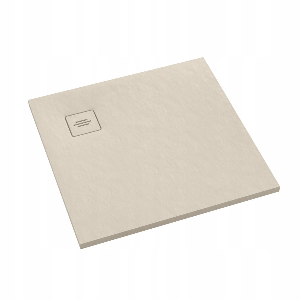 Brodzik kompozytowy Protos Cashmere Stone 90x90 kaszmirowy beżowy kremowy