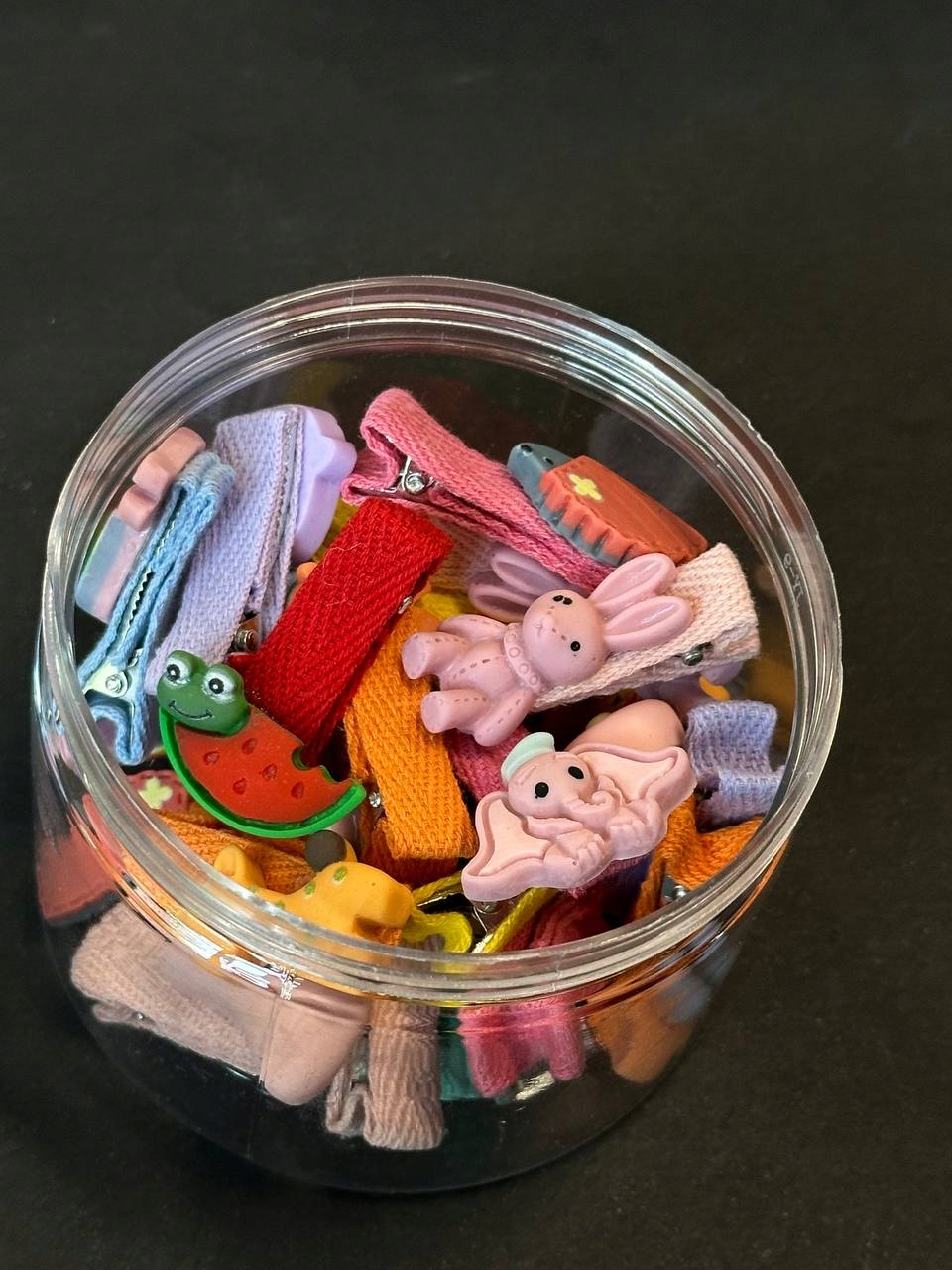 ZESTAW SPINKA DO WŁOSÓW DLA DZIECI KOLOROWE 25 SZT