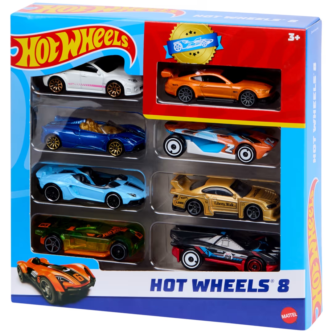 Samochodziki HOT WHEELS RESORAKI 8-pak ZESTAW AUTKA MATTEL / HPV78