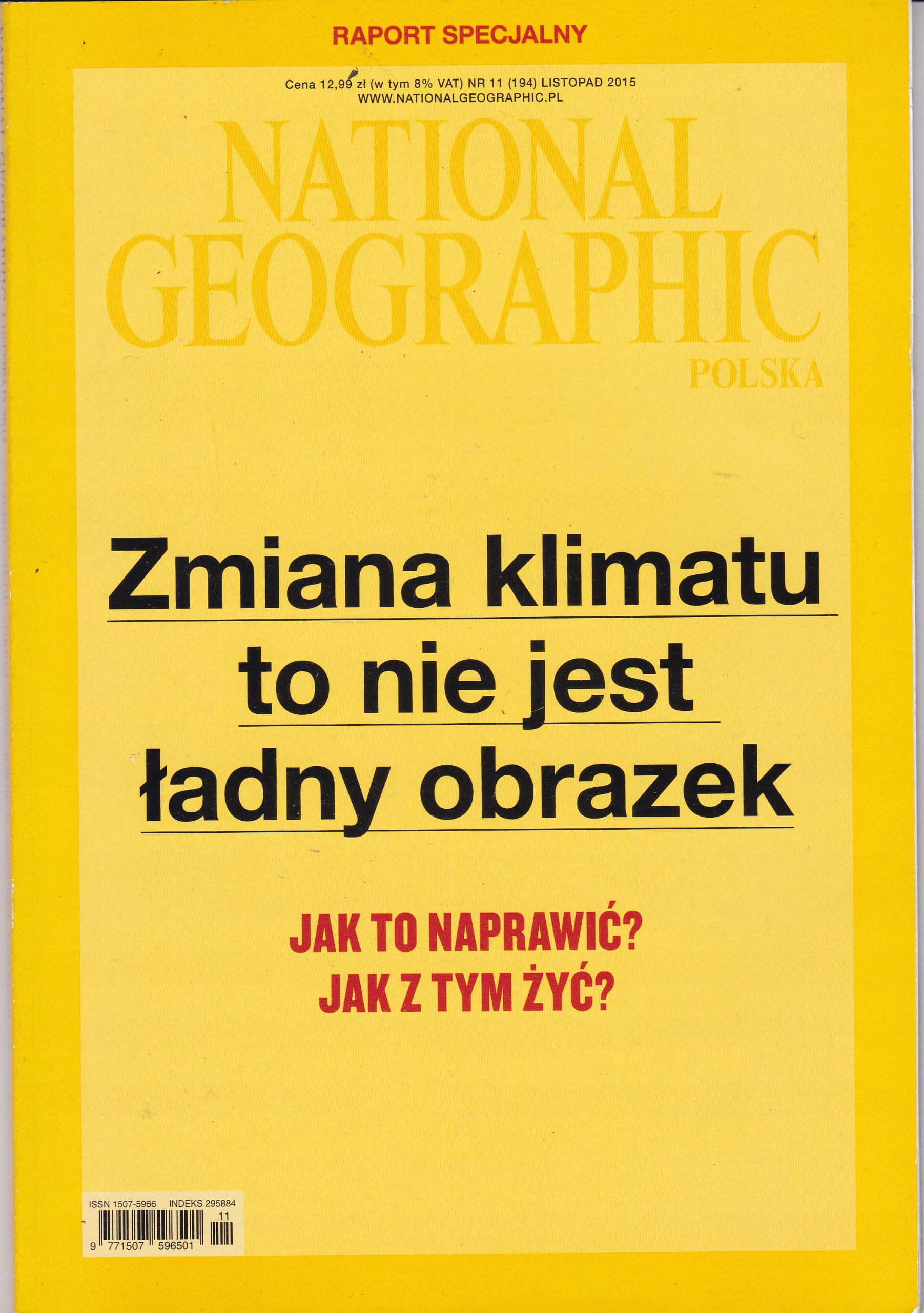 NATIONAL GEOGRAPHIC- 11/194/2015 ZMIANA KLIMATU