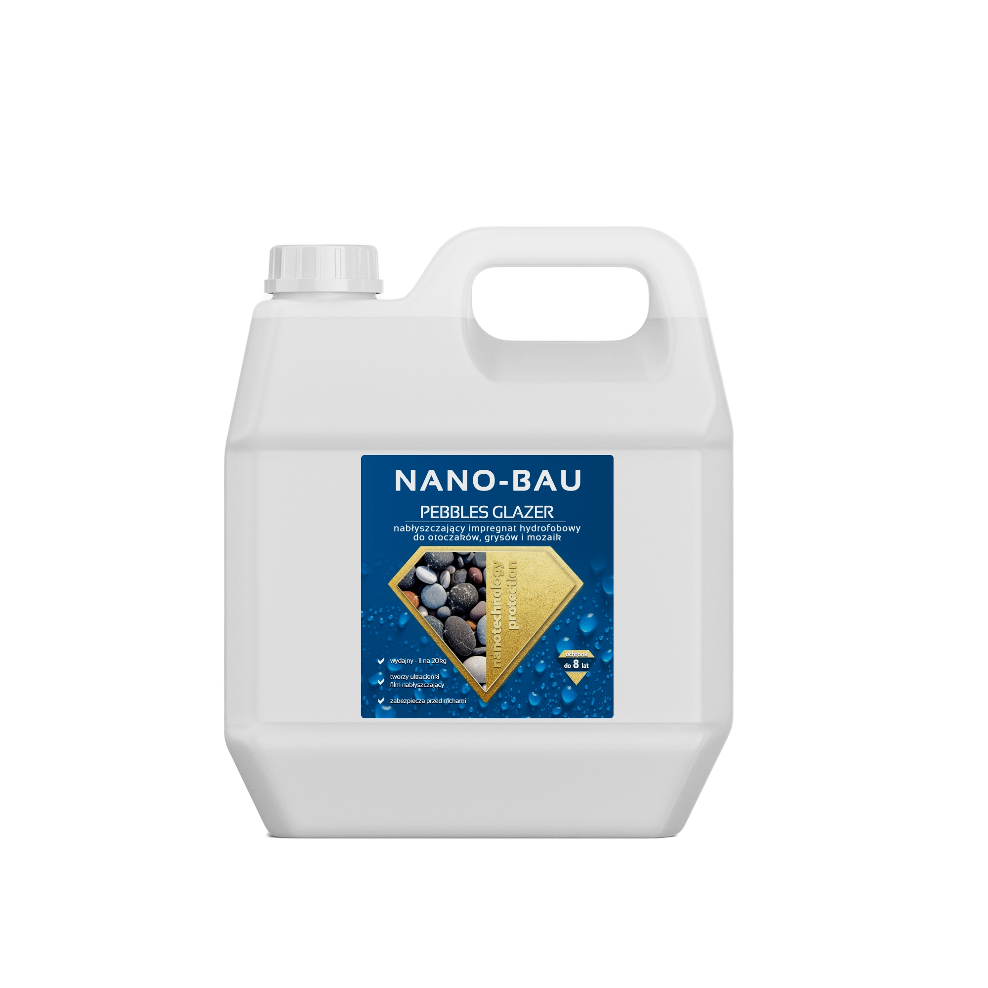 Nano-bau Pebbles Glazer impregnační přípravek na obaly 2L Chrání až 8 let