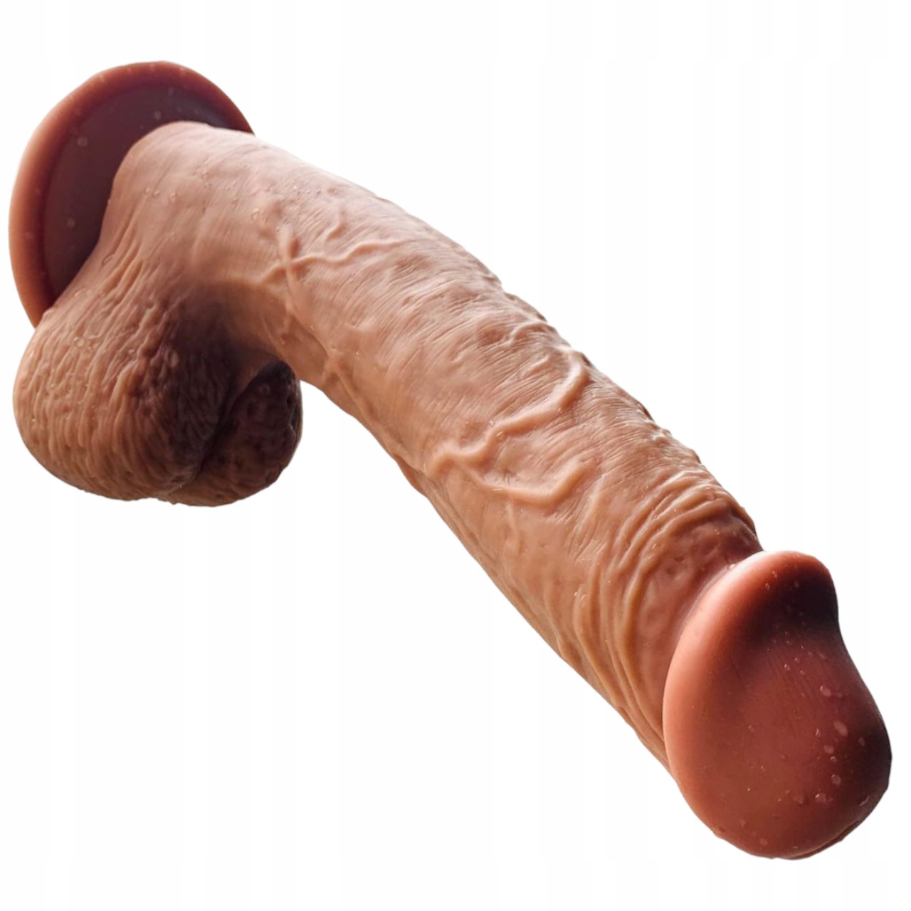 НЕВЕРОЯТНО РЕАЛИСТИЧНЫЙ ТОЛСТЫЙ ФАЛЛОИМИТАТОР ПЕНИС НА ПРИСОСКЕ
