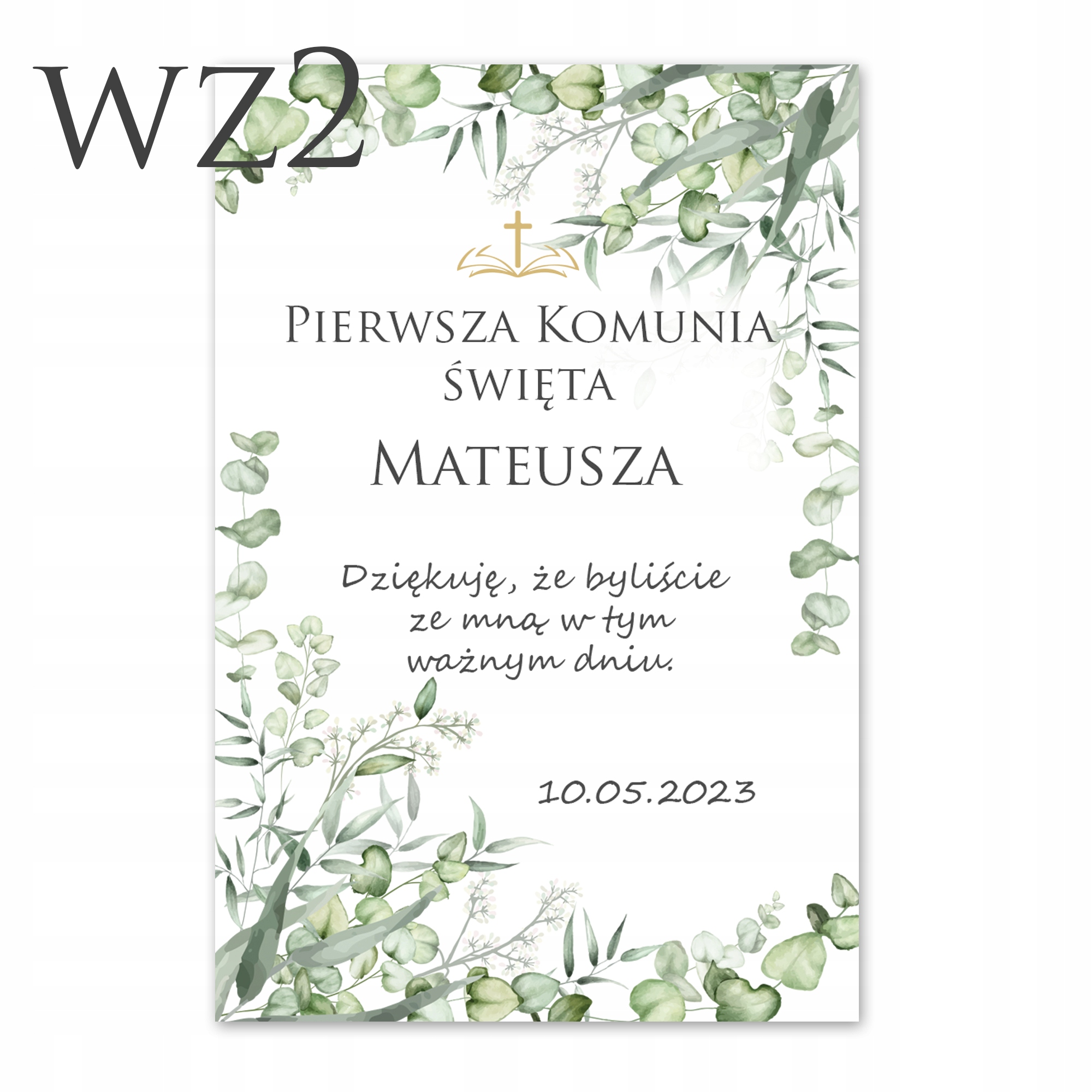 PODZIĘKOWANIA DLA GOŚCI KOMUNIA ANIOŁEK BRELOK PAMIĄTKA Y7 Rodzaj inny