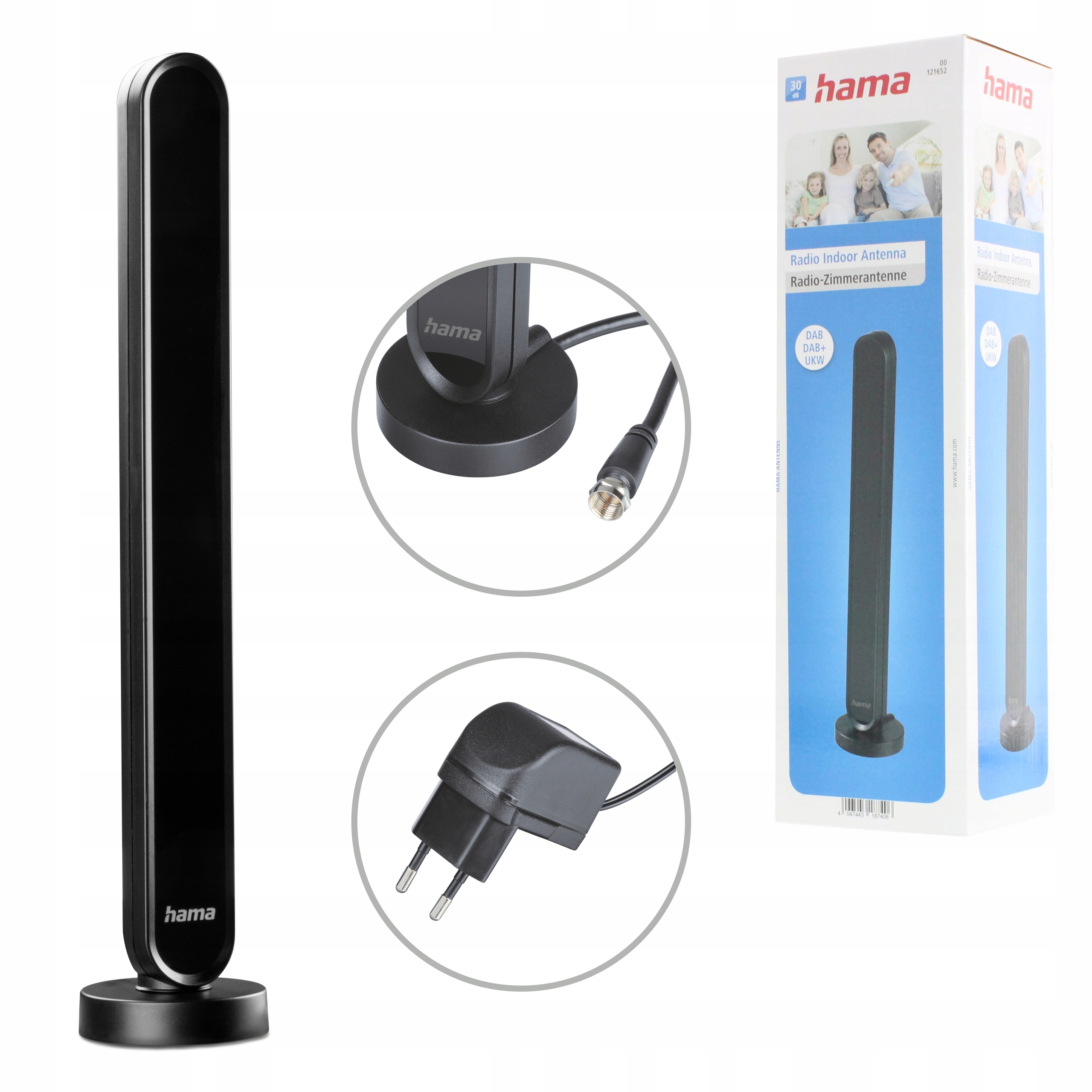 Hama Antena Wewnętrzna Dab/dab+ Aktywna