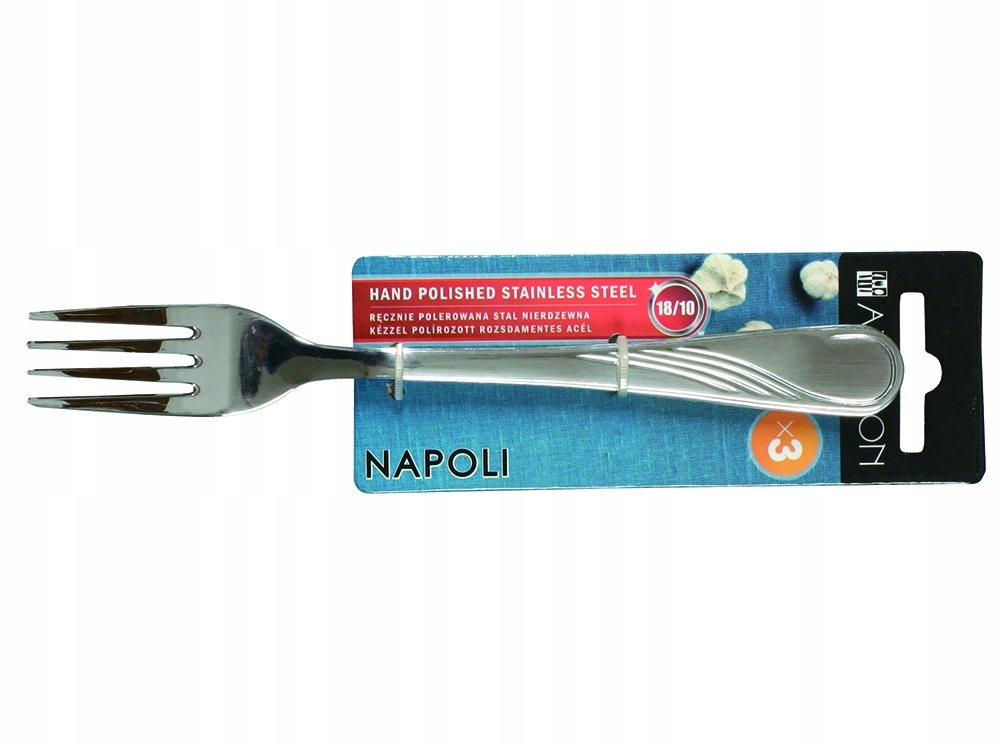 KOMPLET 3 SZT. WIDELCÓW NAPOLI AMBITION 19,2 CM Wykończenie połysk