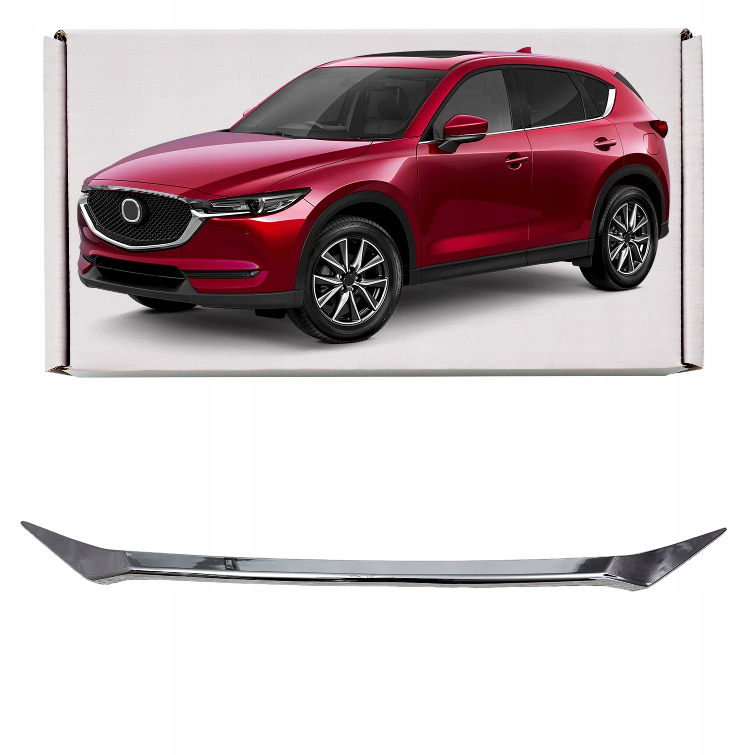 Mazda CX-5 Chrómová Lišta Kapoty 2017+