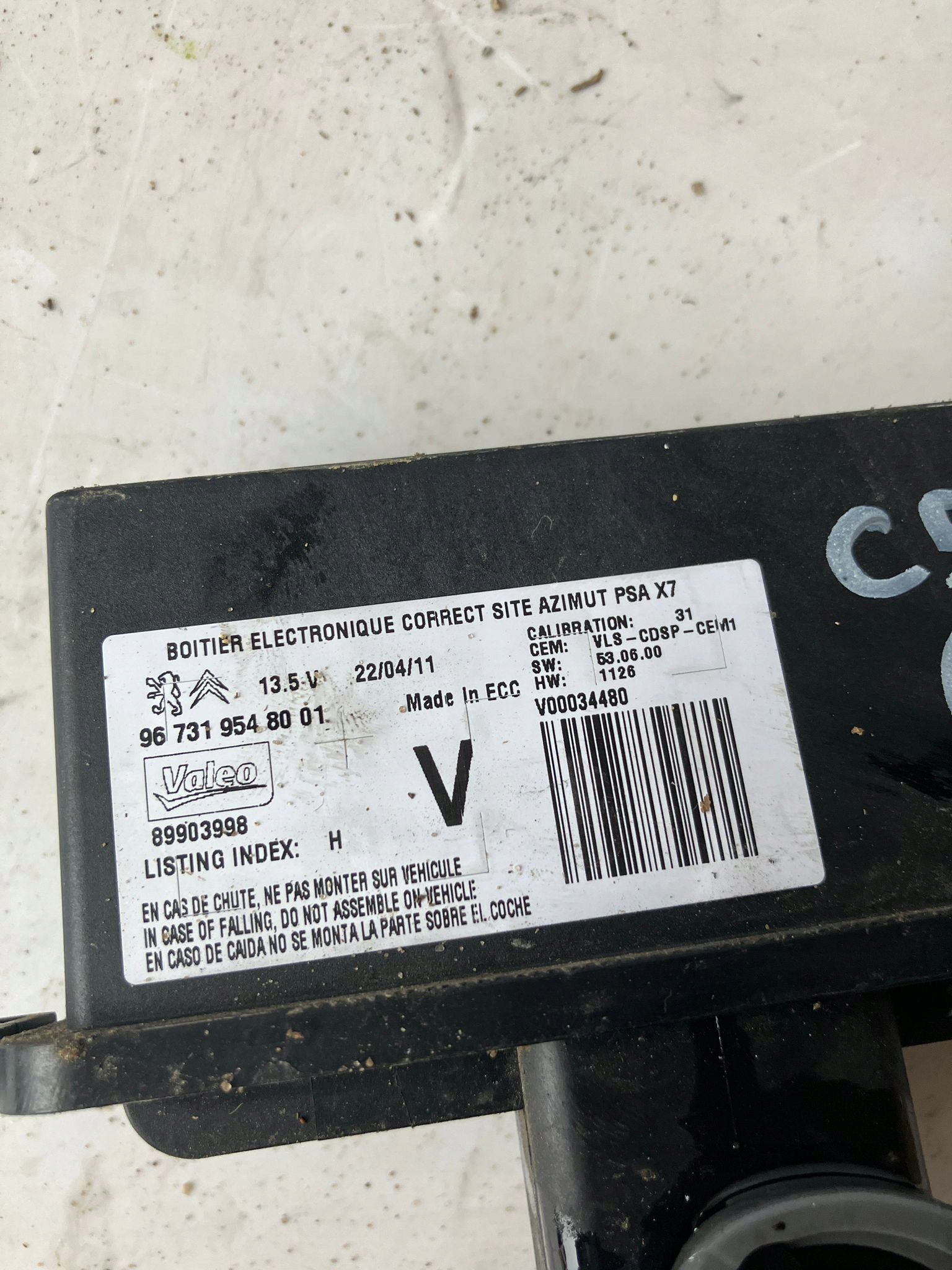 modulo luci XENON C5 III X7 9673195480