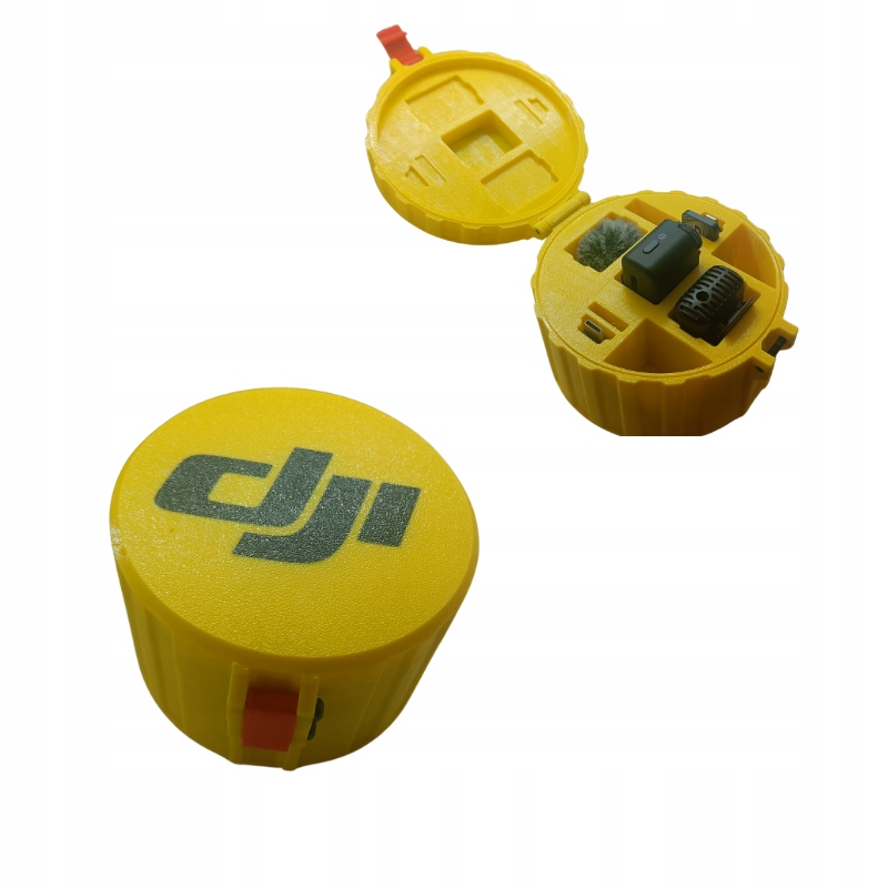 Pudełko Etui Na Dji MIC 2 (2TX+RX) Żółte