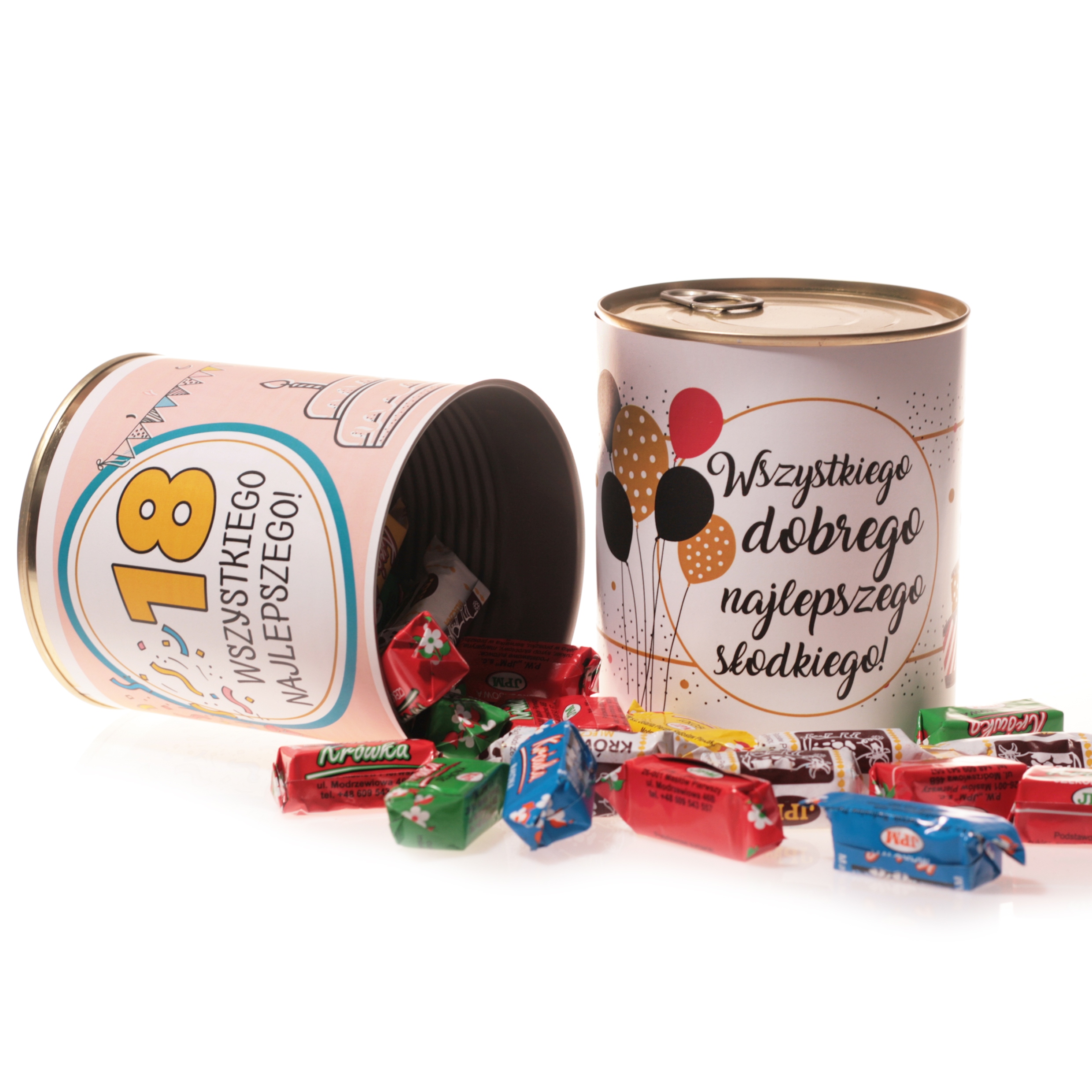 

Puszka Słodki Upominek Na Urodziny Krówki