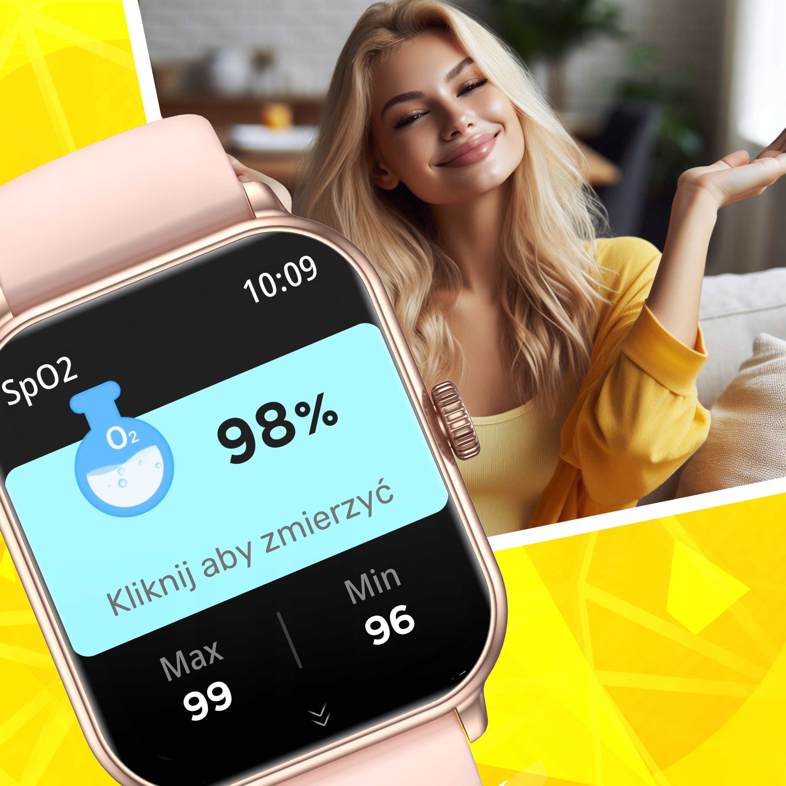 SMARTWATCH ZEGAREK MENU POLSKIE DAMSKI ROZMOWY SPORT PULS WATCH Rodzaj smartwatch