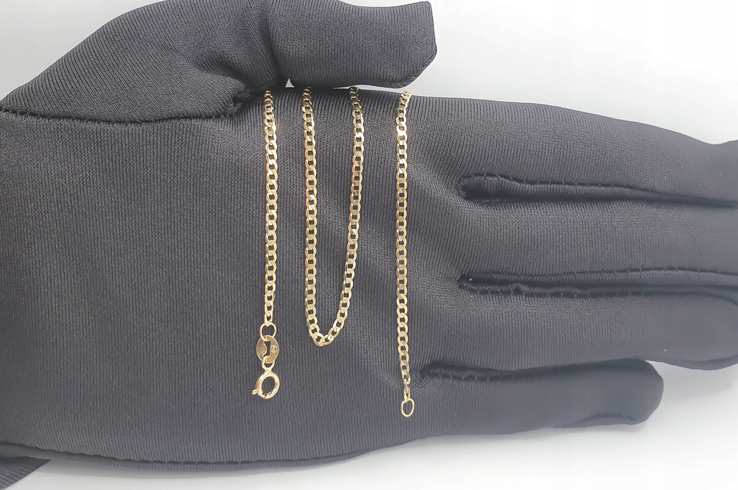 ZŁOTY ŁAŃCUSZEK MĘSKI 585 próba PANCERKA PEŁNA 50cm z pudełkiem NA PREZENT EAN (GTIN) 5907022144321