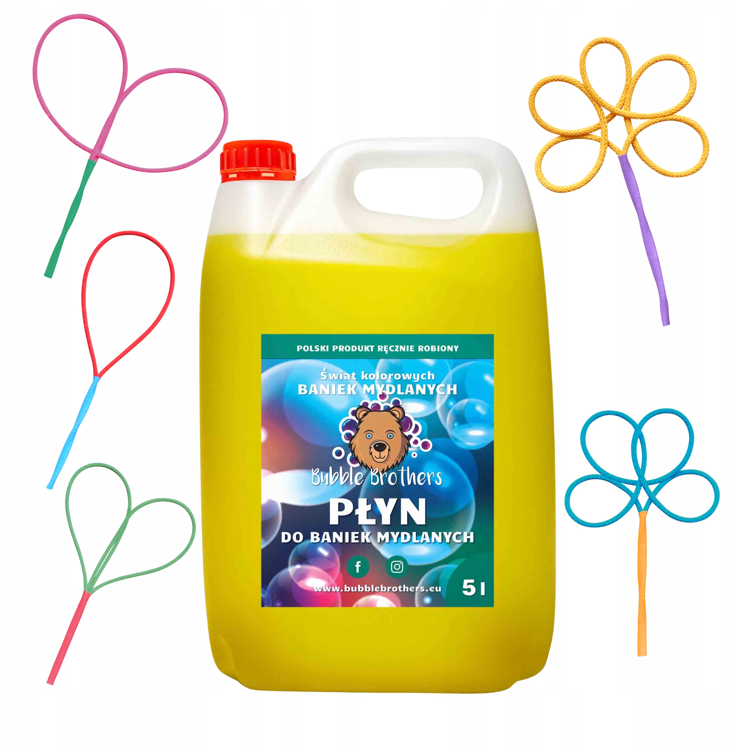 

Płyn do Baniek Mydlanych i 5 obręczy do Baniek