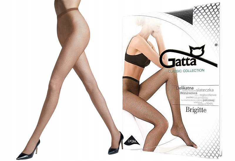 

Kabaretki Rajstopy oczka Gatta Brigitte 1/2 beige