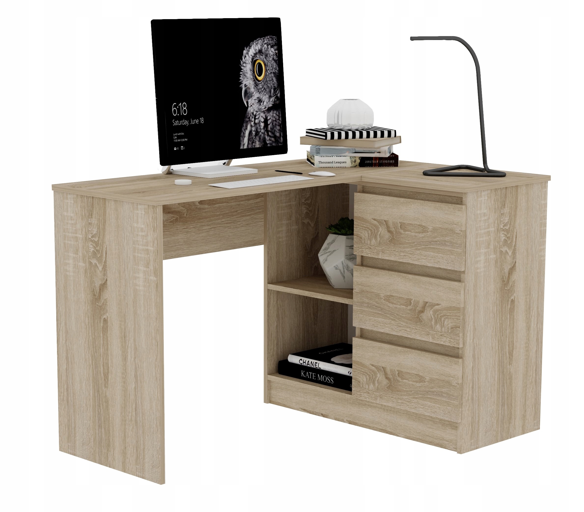 Biurko narożne prawe/lewe ARTUR sonoma