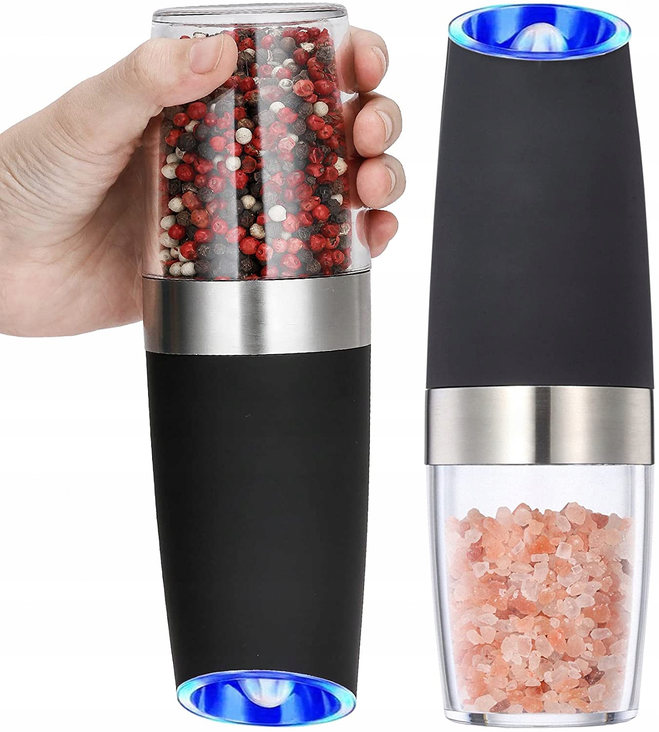 ZESTAW MŁYNKÓW DO SOLI I PIEPRZU GRAWITACYJNY