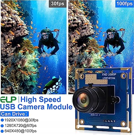 ELP Moduł kamery bezpieczeństwa USB 1080P Model ELP-USBFHD01M-L36