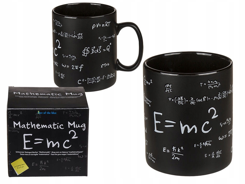 

Kubek Matematyka XXL Czarny Geniusza Student Uczeń