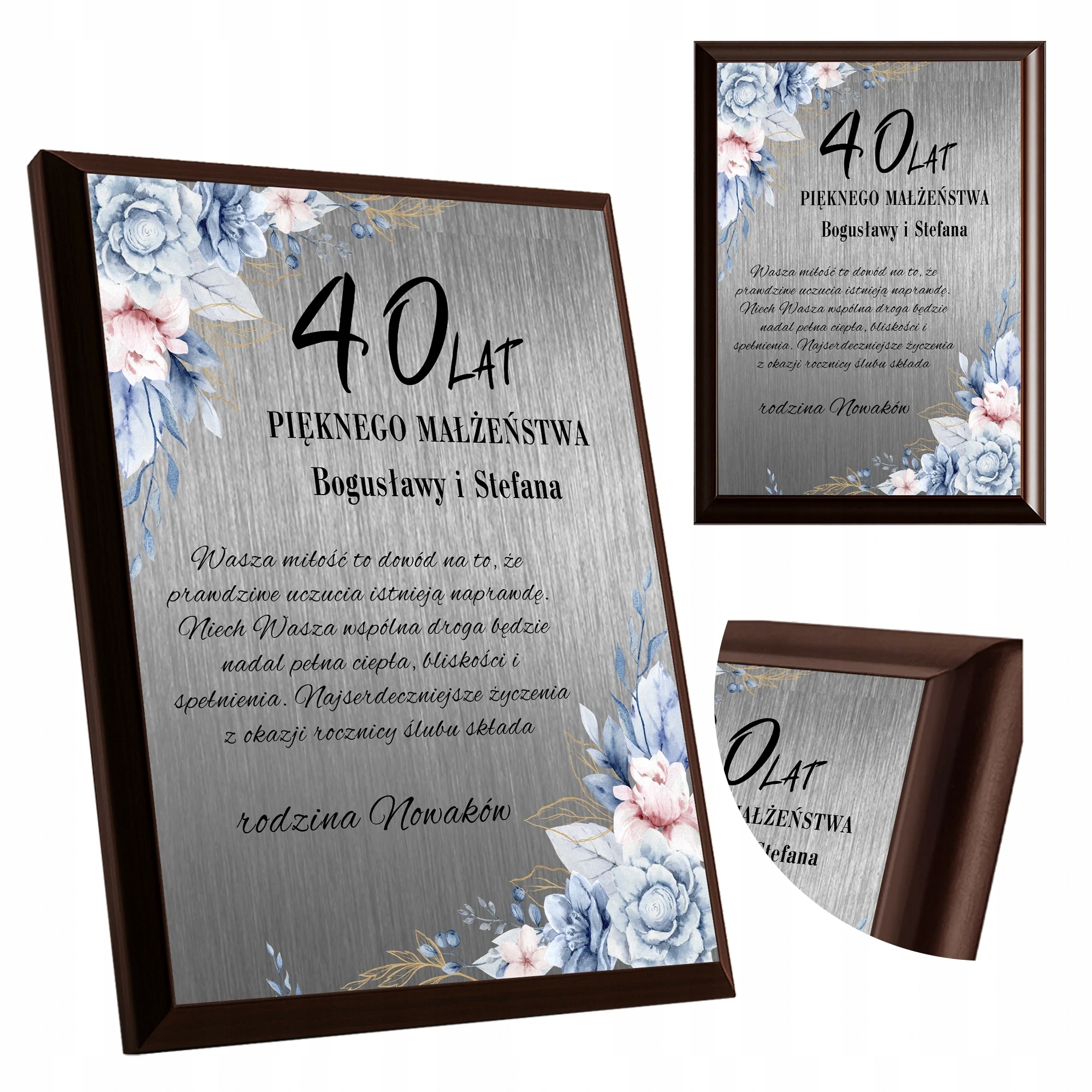 Na Rocznicę Ślubu 40 50 60 Jubileusz Życzenia Z Dedykacją Upominek