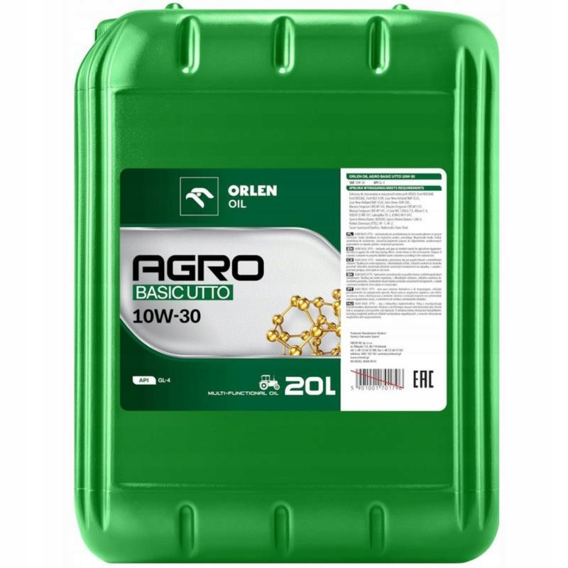 Olej przekładniowy Orlen Agro Utto 10W-30 20 litrów