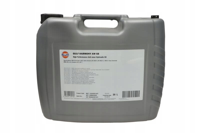 Olej hydrauliczny GULF 3508-20L Pojemność opakowania 20 l