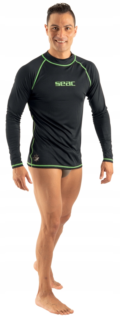 Koszulka Uv męska rashguard Seac T-sun czarna 3XL