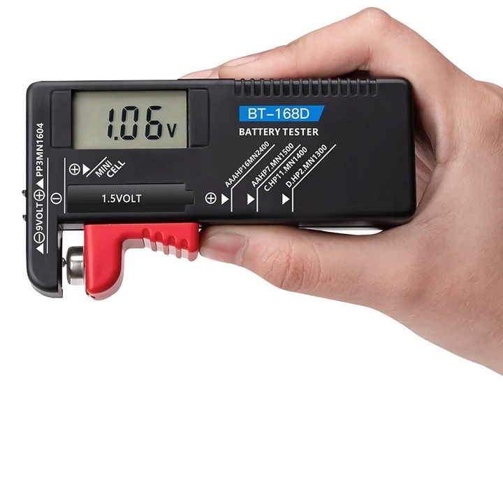 Tester miernik baterii akumulatorów AA AAA 9V R14 Model AA AAA LR14 R14 LR20 R20 R9 9V CR2032 CR2025