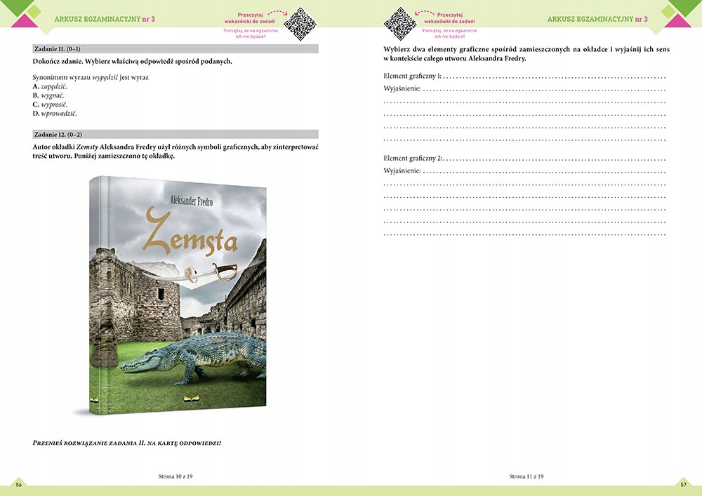 3w1 EGZAMIN ÓSMOKLASISTY 2023 ARKUSZE POL MAT ANG Autor Praca zbiorowa