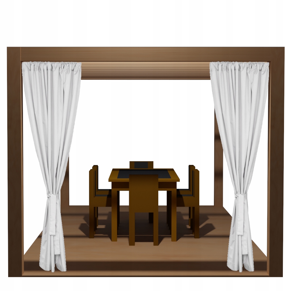 

Zasłony Ogrodowe 2SZT Z Zamkiem 310X240 Tunel