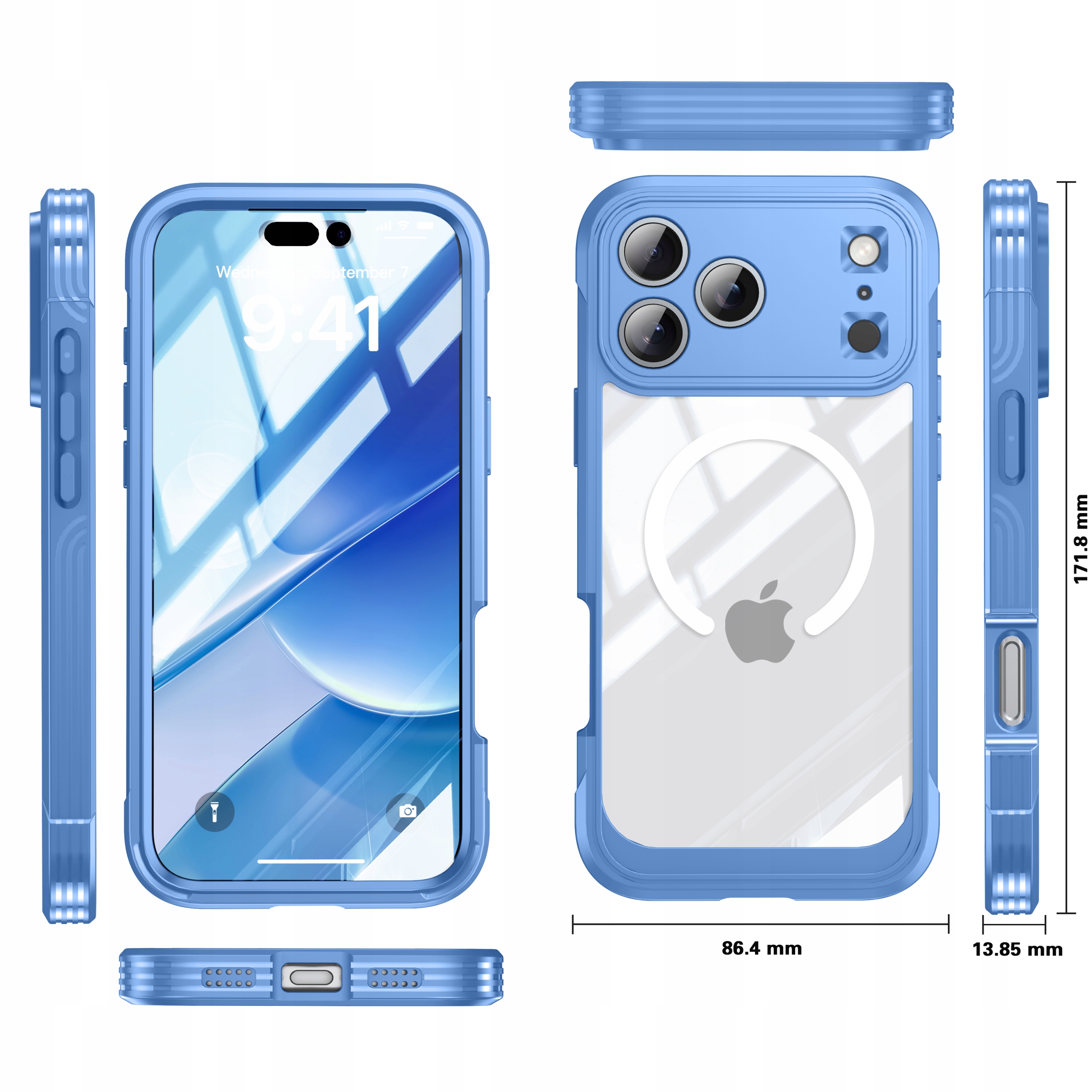 Exoguard Case Etui 360° Magsafe Wytrzymała Obudowa Apple iPhone 17 Pro