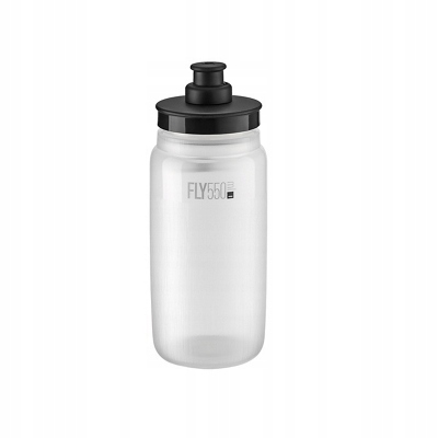 Elite bidon Fly Tex 550ml przezroczysty-czarny