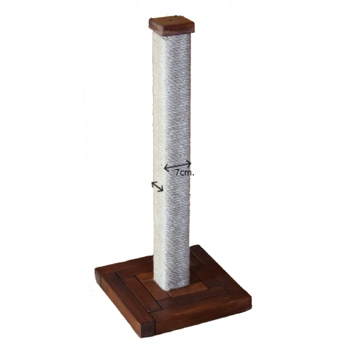 Levně Škrabadlo pro kočky škrabací sloupek 70cm dřevěné