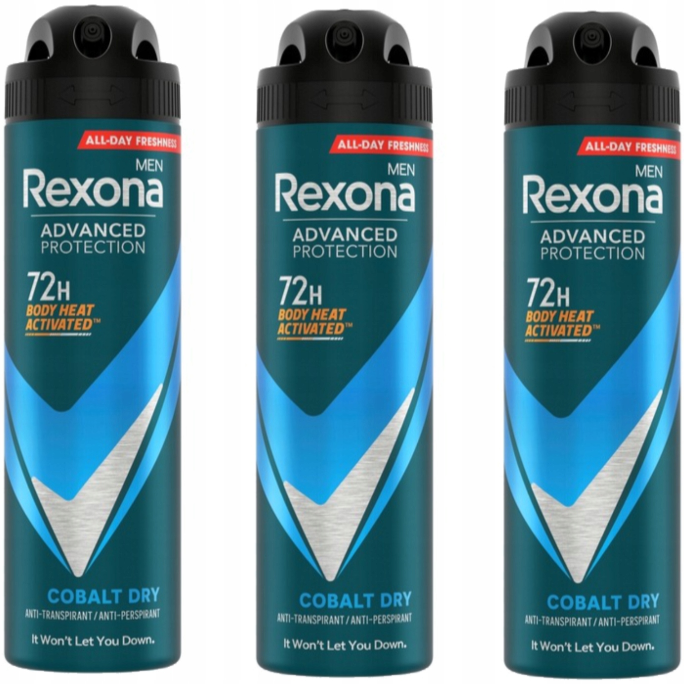 2X Rexona Men Advanced Protect Cobalt Dry Antiperspirant V Aerosolu 150 ML