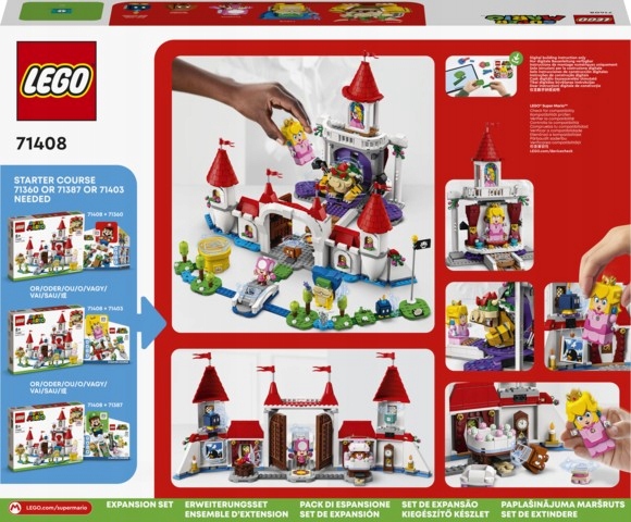 LEGO - SUPER MARIO - ZAMEK PEACH - ZESTAW ROZSZERZAJĄCY - 71408 Marka LEGO