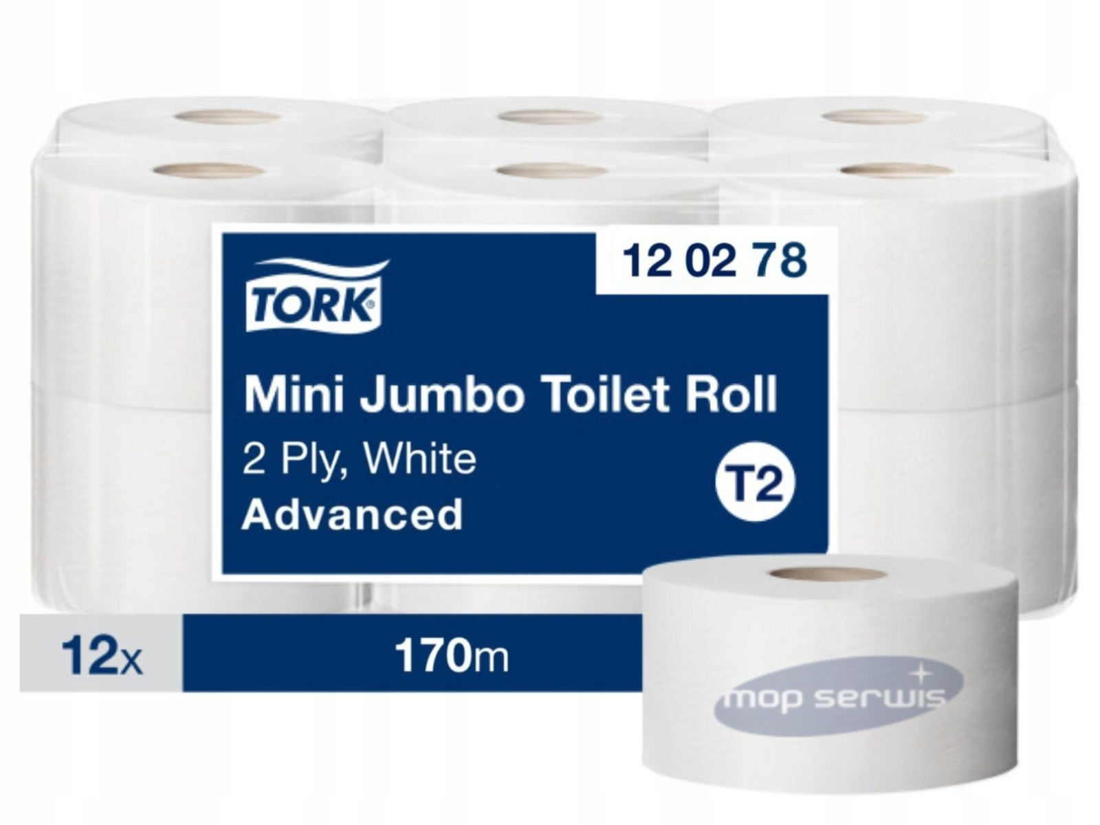 Papier toaletowy Jumbo T2 Tork 120278 Universal 12 rolek w opakowaniu!