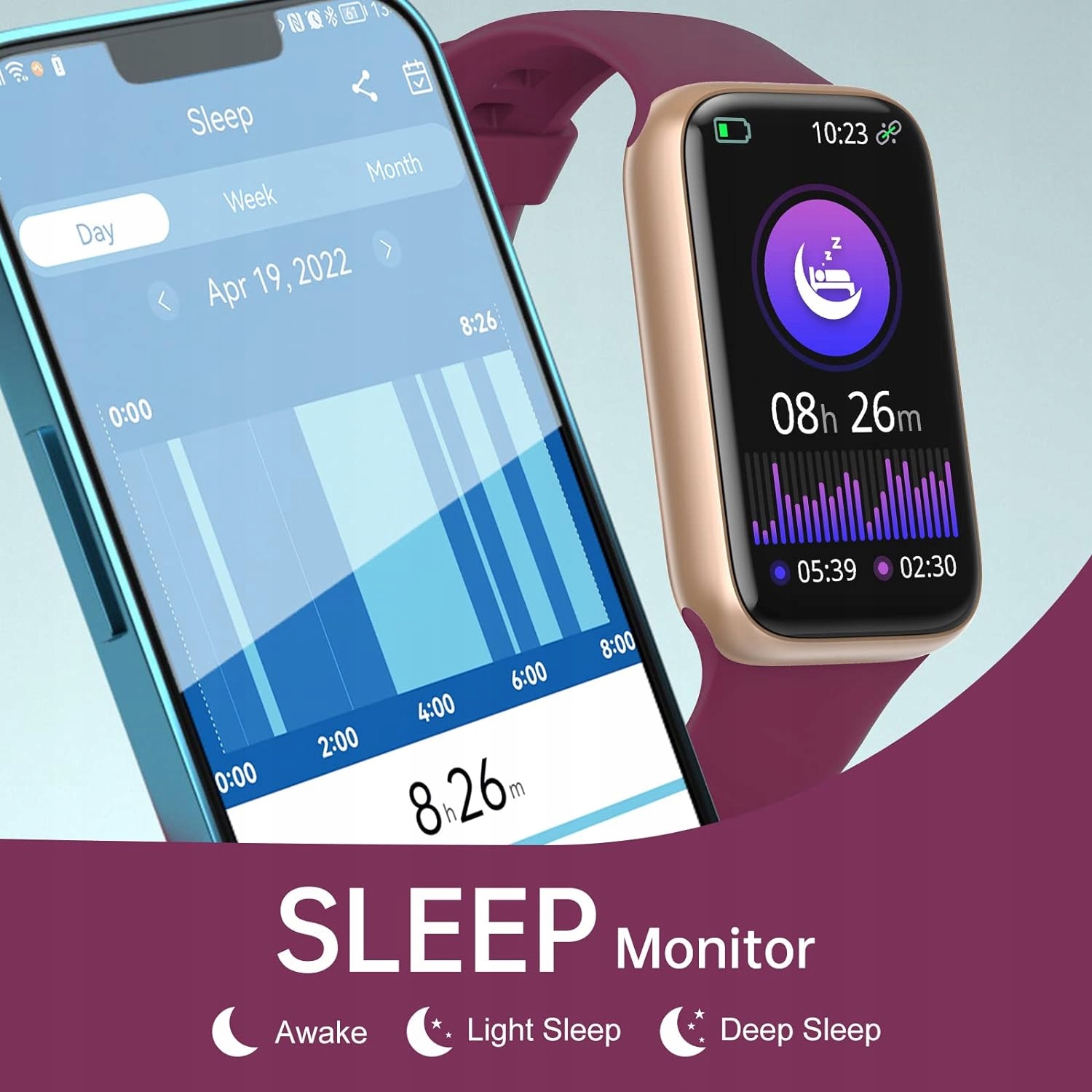 SMART WATCH WODOODPORNY ZEGAREK DAMSKI SMARTWATCH SpO2, KROKI TRENING! Kolor różowy