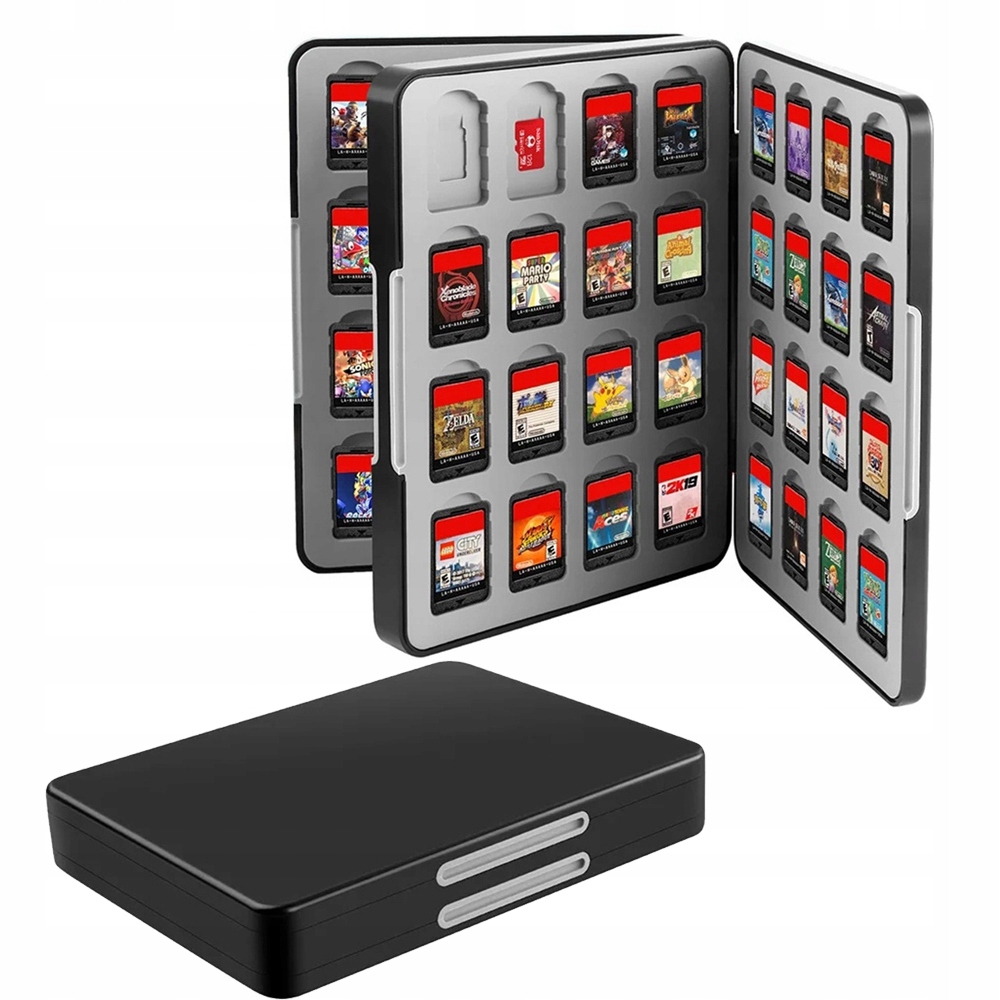 ETUI KARTY GIER NINTENDO SWITCH KLASYCZNE CZARNE DO GRY NA NINTENDO SWITCH