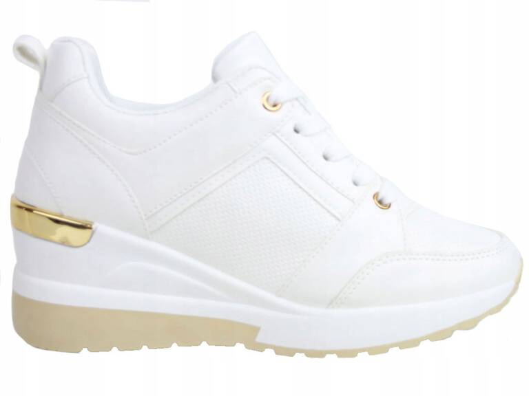 

Sneakersy Na Koturnie Botki Białe E2BY1302 39