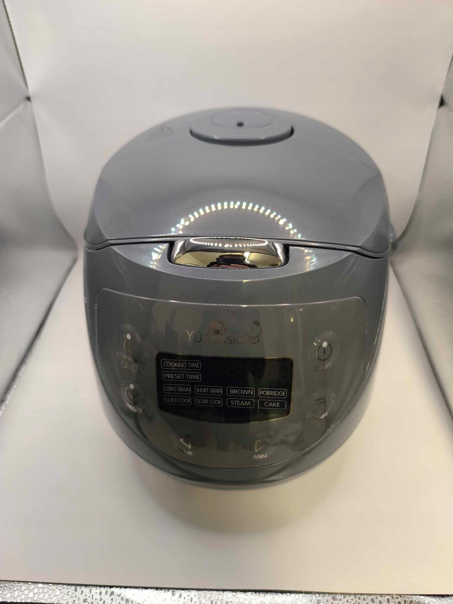 Yum Asia Panda YUM-EN06G mini szybkowar do ryżu z ceramiczną miską szary